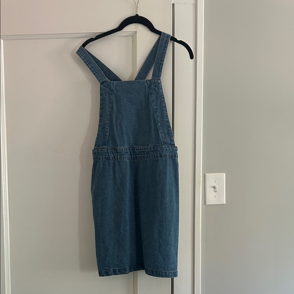Blue Denim Overall Dress